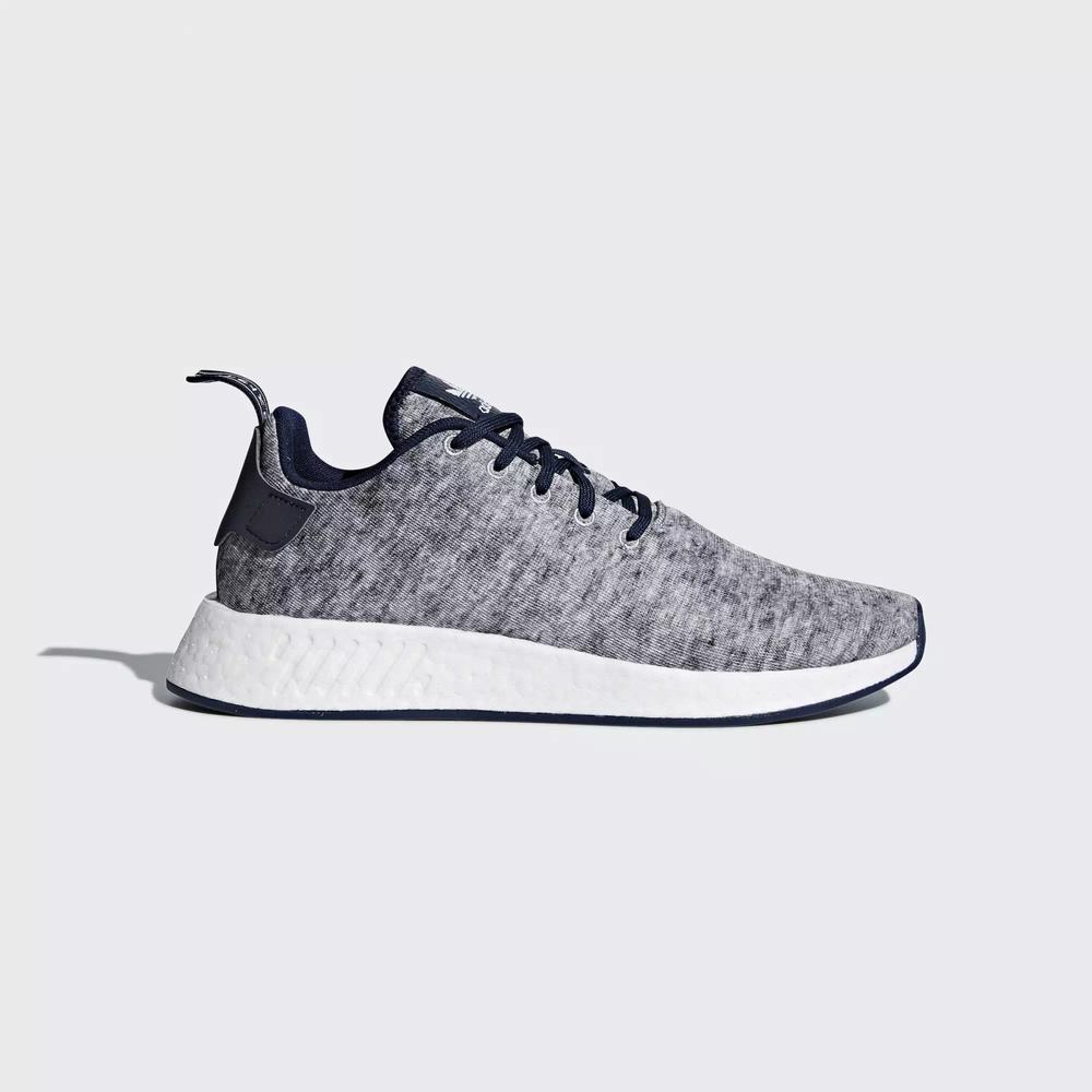 Adidas UA&SONS NMD R2 Tenis Grises Para Hombre (MX-99596)